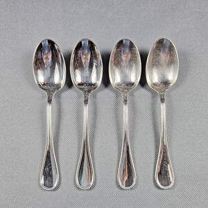 Christofle Albi Silverplate Vintage Coffee Tea Spoons Set of 4 France